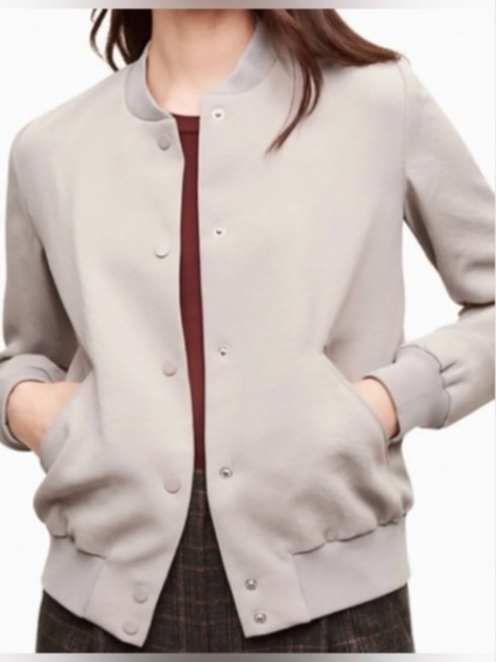 Wilfred Grey Bomber Jacket